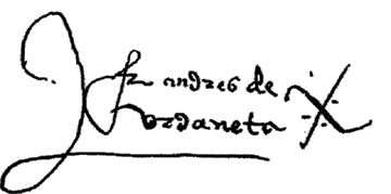 Firma de Urdaneta