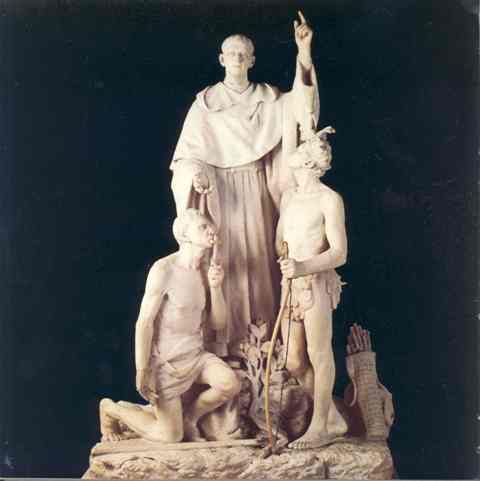 Andrés de Urdaneta. Boceto de la escultura de Uribesalgo